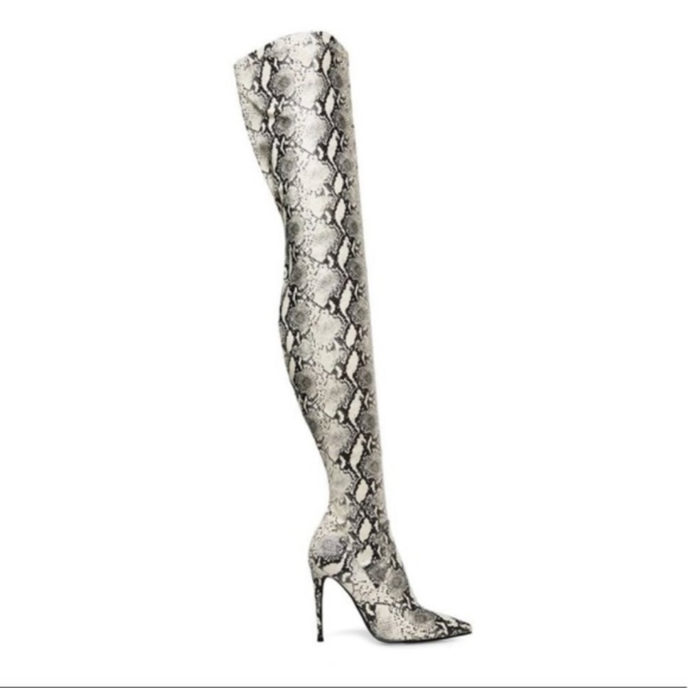 Steve Madden Dominque Snake Thigh High Boots US 7